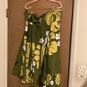 Hawaiian Print Skirt